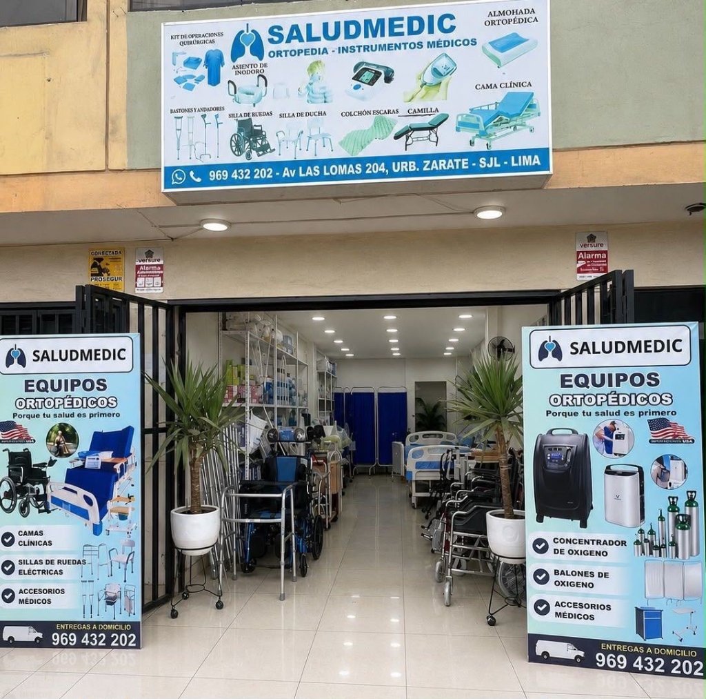 Fachada y Showroom de SaludMedic en San Juan de Lurigancho Lima